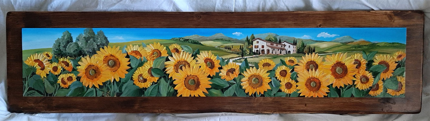 QPD 39 QUADRO SU LEGNO CM 30 X 120