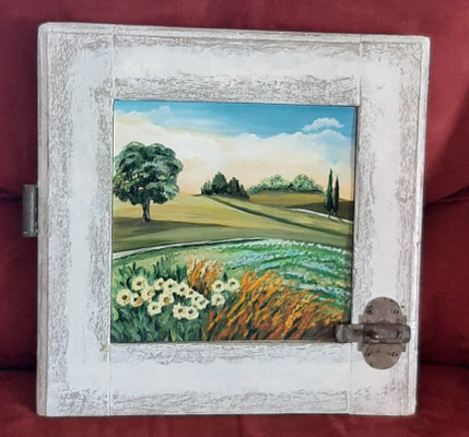 QDP 10 VECCHIO SCURETTO DIPINTO CM 39 X 39