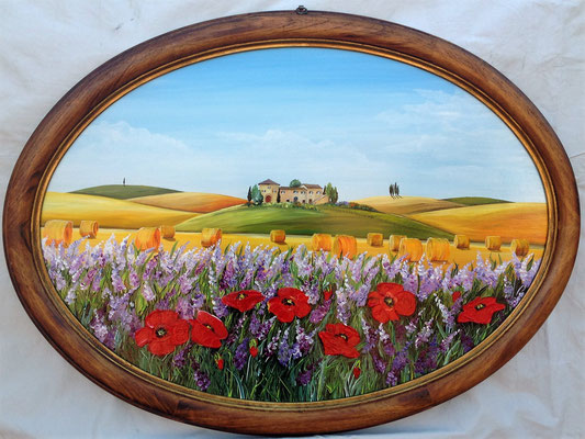 QP 190 QUADRO CON CORNICE IN LEGNO