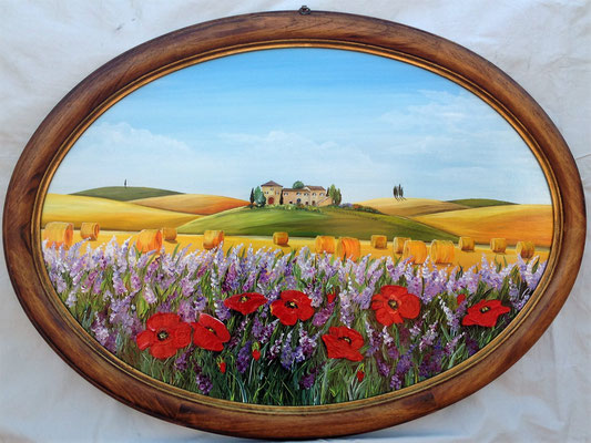 QP 190 QUADRO CON CORNICE IN LEGNO
