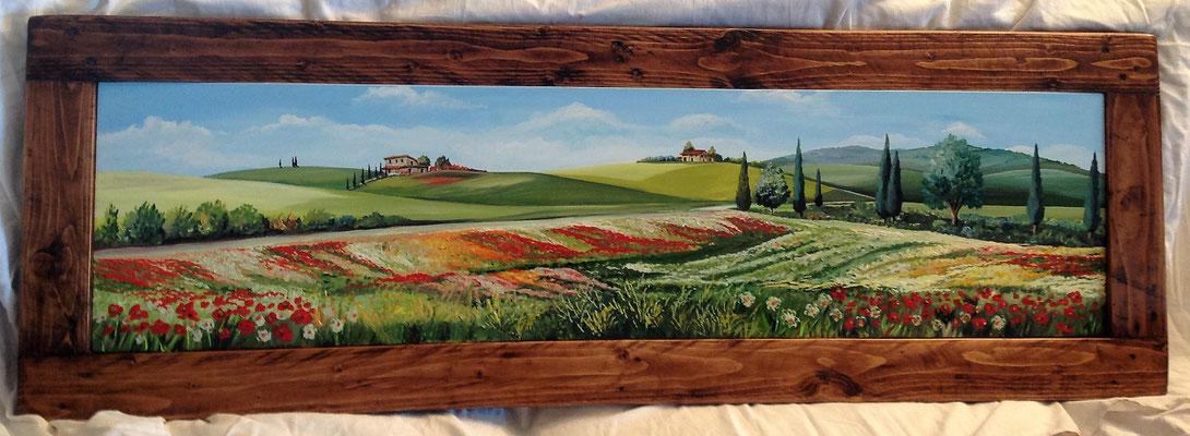 QP 201 QUADRO CORNICE IN LEGNO INVECCHIATO - TUTTE LE MISURE