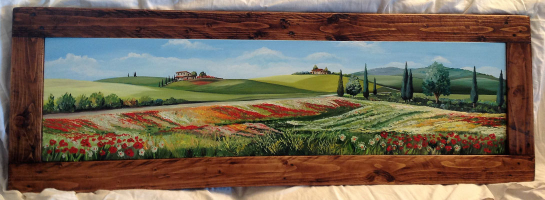 QP 201 QUADRO CORNICE IN LEGNO INVECCHIATO - TUTTE LE MISURE