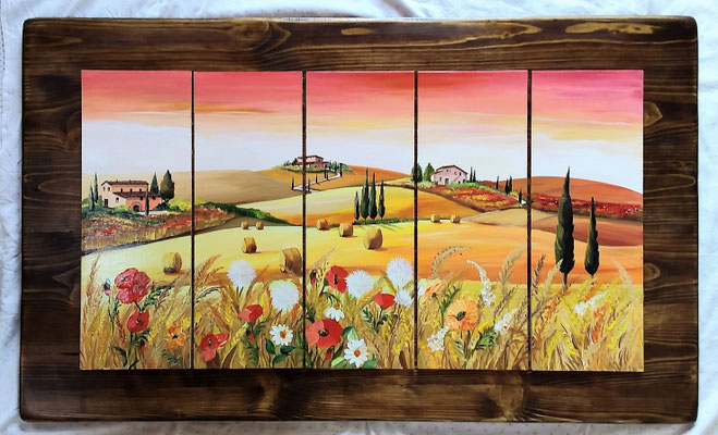QP 226 QUADRO SU LEGNO CON LUCI IN RILIEVO - TUTTE LE MISURE