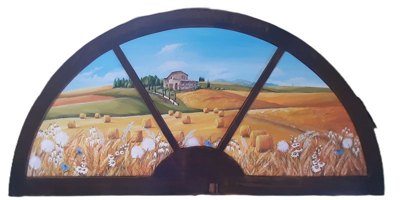 QFD 1 - MEZZALUNA RESTAURATA CM 110X55