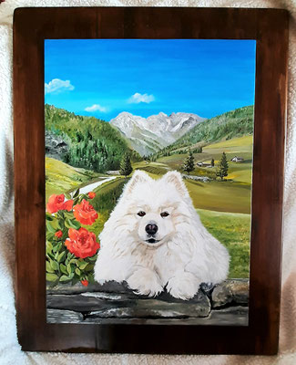 QP 230 QUADRO CON CORNICE LEGNO - MISURE A SCELTA