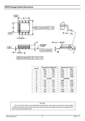 OP07C オペアンプ セカンドソース品 | JSCJ製
