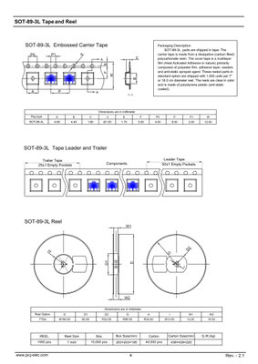 MCR100-6, MCR100-8（SOT-89-3L）サイリスタ | JSCJ製