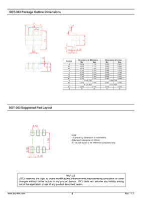 UM6K1N  (SOT-363) デュアル N-channel MOSFET | JSCJ製