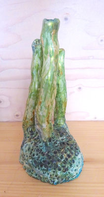 Koraal groen, keramiek, hoogte 25 cm, € 185,-
