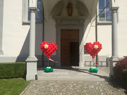 Mr. Balloni.ch, Hochzeit, Liebe,  Ballonherz, Dekoration, Geschenk, Herzen, Valentinstag, Überraschung