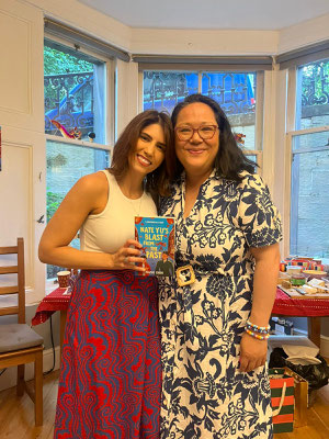 Tita Berredo illustrator and I at the Glasgow Book Launch 