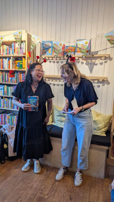 Georgia Murray (my editor) and I at Papercat Booklaunch