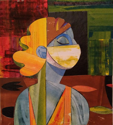 im Traum des Vergessens...Hypnoseland, 40x50cm, 2021