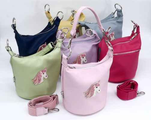 Tasche rund Einhorn