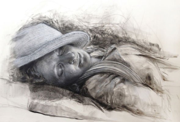 Sommer 42x60 cm, Private Collection, Pastell und Kreidestifte auf Papier, 2014
