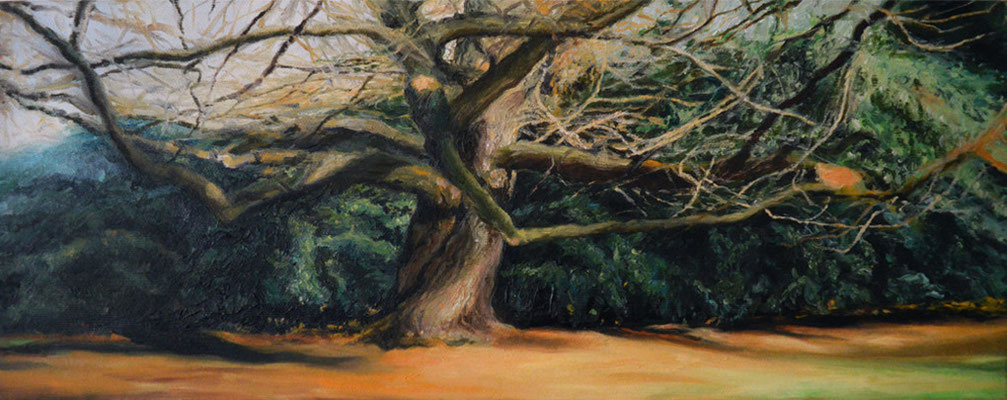 Märchenbaum, 20x50 cm, Öl auf Leinwand, 2010