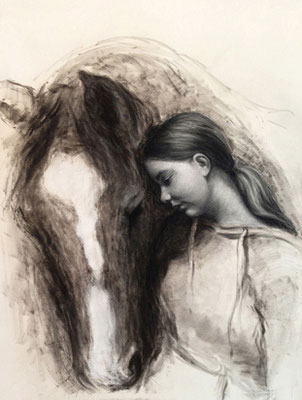 Carla 42x60 cm, Pastell auf Papier, 2014