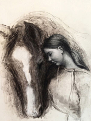 Carla 42x60 cm, Pastell auf Papier, 2014