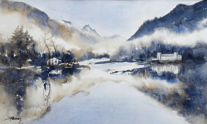 Lac et manoir dOrgeix 