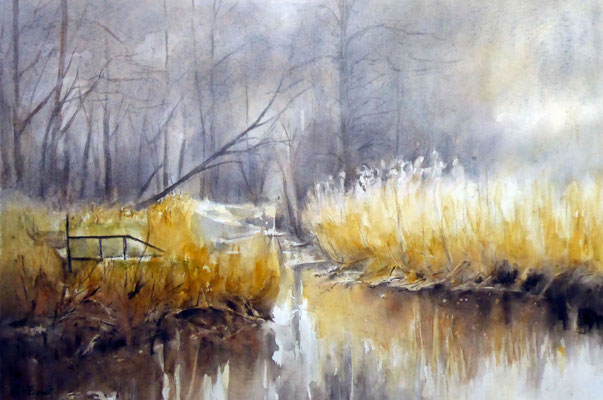 Les roseaux - 54x66 cm