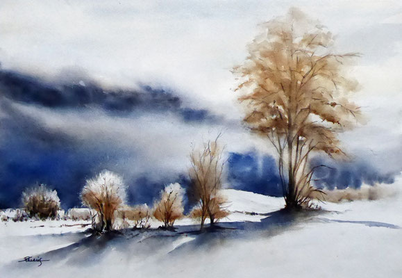 Grand froid - 54x65 cm