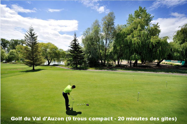 Golf du Val d'Auzon (9 trous compact - 20 minutes des gîtes)