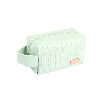 Cosmetiquera Mannu. Rosa, Gris, Crema y Verde