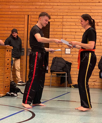 Gratulation zum neuen Gürtel