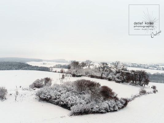 Winter im Vogtland aus der Luft, Drohnenbilder