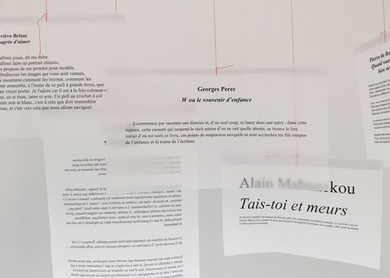 "Motif littéraire / Motif textile", George Perrec et Alain Mabanckou