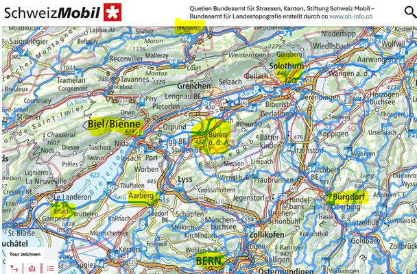 Velowoche Mitteland Schweiz