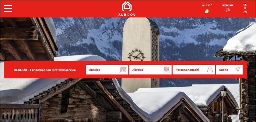 Immobilien mieten in Bergdorf Wallis? Tourismuspartner Albinen