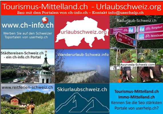 Urlaub Schweiz nach Regionen und Themen