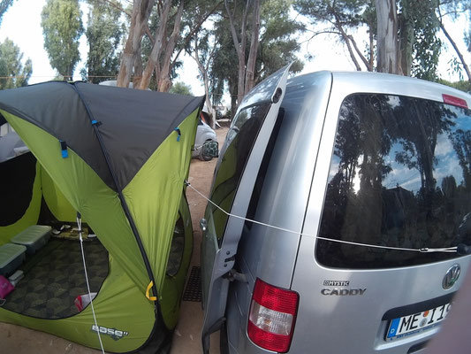 Caddy Camping / schnell und unkompliziert