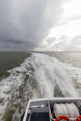 Während der Hinfahrt