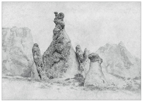 "Kappadokien-07", Graphit, 24,0 x 17,0 cm, 2024 (Z-086)