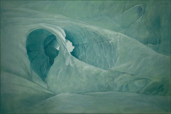 "Gletscher-01", Acryl auf Leinwand