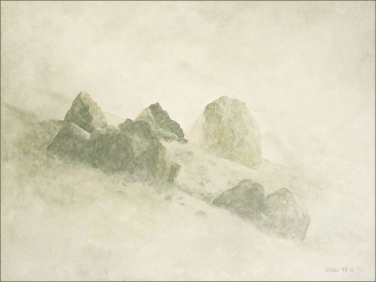 "Vulcano-03", Acryl auf Leinwand