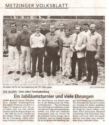 10 Jahre Tennis