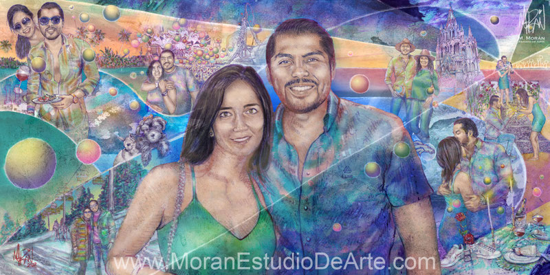 decoracion de interiores retrato historia familiar 