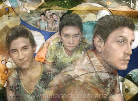 decoracion de interiores retrato historia familiar 