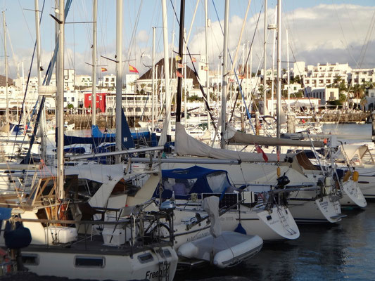 Marina Rubicon - Blick in den Hafen