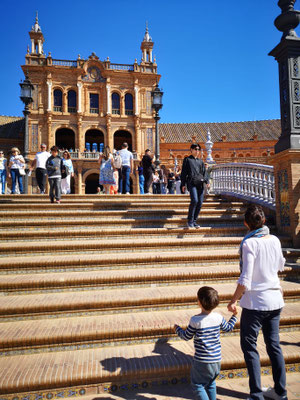 Chasse aux indices en famille plaza de españa Séville