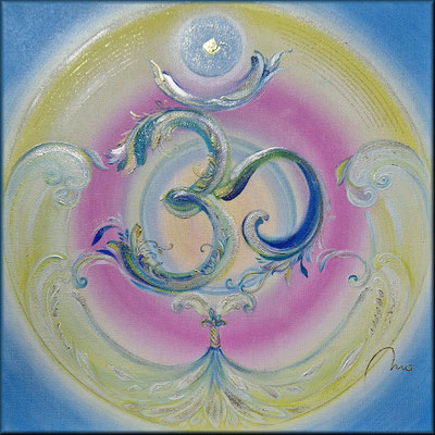 OM, 40 x 40 cm, Acryl auf Leinwand, Hochglanzüberzug mit Resin, Fr. 490