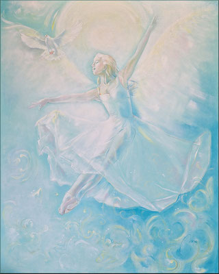 Sprung in die himmlische Leichtigkeit, 80 x 100 cm, Fr. 1.300