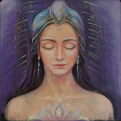 Boudicca, 40 x 40 cm, Öl auf Leinwand, privat