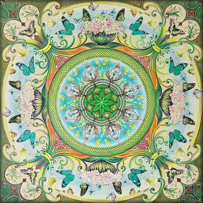 Tanz der Schmetterlinge, 80x80 cm, Privatbesitz