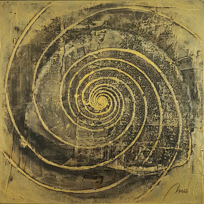 Von der Quelle in die Unendlichkeit 40x40 cm, Acryl auf Leinwand, CHF 950
