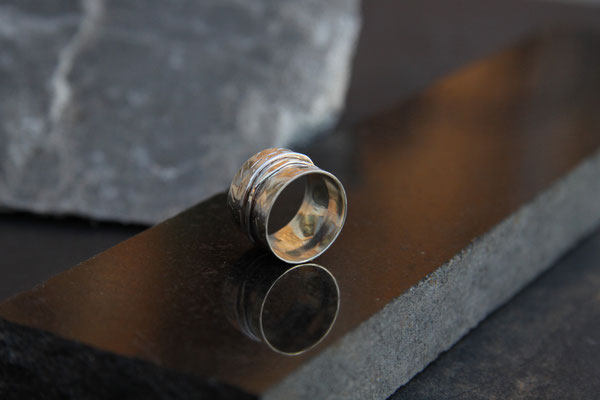 "Diabolo" Bague en argent 925 - 95 euros  (entièrement personnalisable  avec motifs au choix)