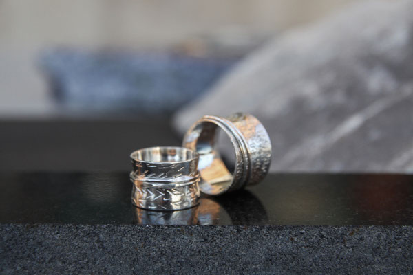"Diabolo" Bague en argent 925 - 95 euros  (entièrement personnalisable  avec motifs au choix)